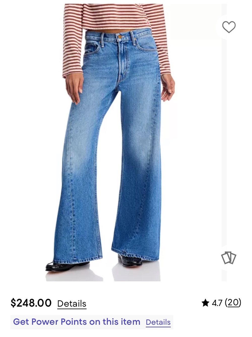 MOTHER The Lemon Twist High-Rise Flare Jeans Sz 25 NWOT - Picture 5 of 5